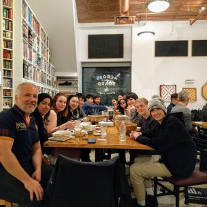 2019 National: Gathering of 2 BC teams at a cafe